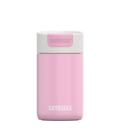 Zestaw Kambukka: kubek termiczny Olympus 300ml - Pink Kiss + butelka Reno Insulated 500ml - Crazy For Dots