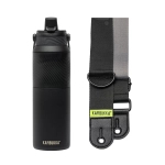 Zestaw  Charcoal Strap - Butelka termiczna Dupla Insulated 1000ml + Pasek