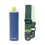 Zestaw Peacock Strap - Butelka termiczna Dupla Insulated 600ml + Pasek