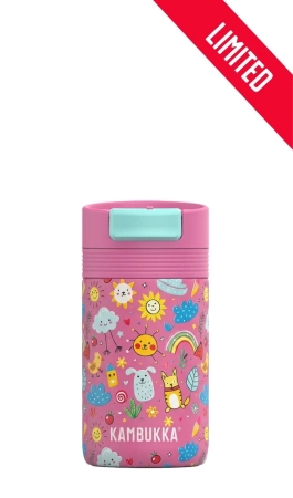 Zestaw termiczny do szkoły Kambukka Funky Doodle – kubek 300 ml, termos obiadowy 600 ml i pojemnik