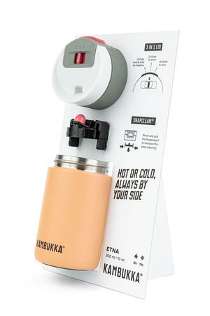 POS - Ekspozytor nakładkowy na kubek Etna 300ml Wymiary: 27,0x14,5x8,5 cm-