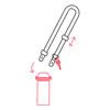 Kambukka pasek do butelki na wodę Dupla - Green