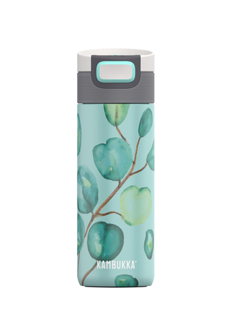 Zestaw Kambukka: kubek termiczny Etna 500ml - Eucalyptus Leaves + butelka termiczna Reno Insulated 500ml - Crazy For Dots