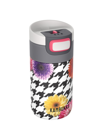 Zestaw Kambukka: kubek termiczny Etna 300ml - Floral Patchwork + butelka termiczna Reno Insulated 500ml - Crazy For Dots