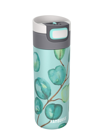 Zestaw Kambukka: kubek termiczny Etna 500ml - Eucalyptus Leaves + butelka termiczna Reno Insulated 500ml - Crazy For Dots