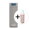 Zestaw Kambukka: kubek termiczny Olympus 500ml - Serious Grey + butelka Reno Insulated 500ml - Crazy For Dots