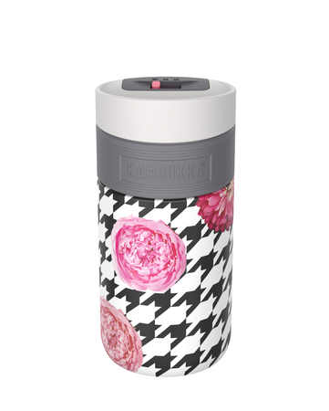 Zestaw Kambukka: kubek termiczny Etna 300ml - Floral Patchwork + butelka termiczna Reno Insulated 500ml - Crazy For Dots