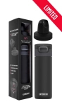 Kambukka giftbox Etna 500ml matte black z dodatkową nakrętką twist 