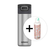 Zestaw Kambukka: kubek termiczny Etna 500ml - Silver + butelka termiczna Reno Insulated 500ml - Crazy For Dots