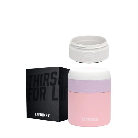 Kambukka Bora 600ml Baby Pink + pojemnik + opakowanie