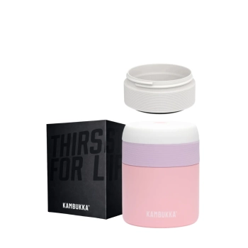 Kambukka Bora 600ml Baby Pink + pojemnik + opakowanie